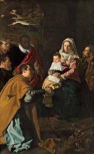 Diego Velázquez - A adoração dos Reis Magos ((pintura a óleo - detalhe;1619))