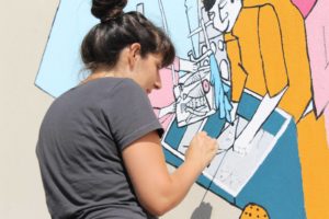 VN ONLINE ||| Arte Comunitária | AMAReMAR inaugura novo mural ilustrado junto à lota