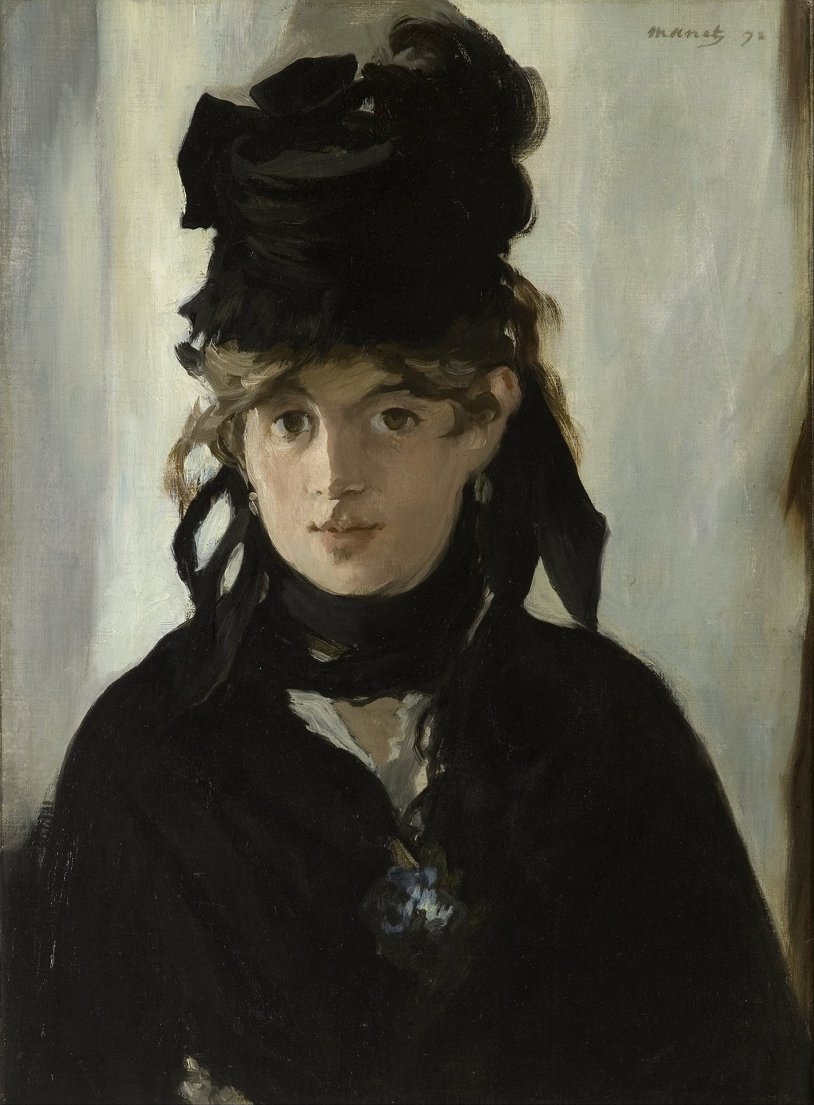 vila nova online - edouard manet - portrair de berthe morisot 1872 - google art project - sophie berrebi - dressing in black - vestir de preto 
