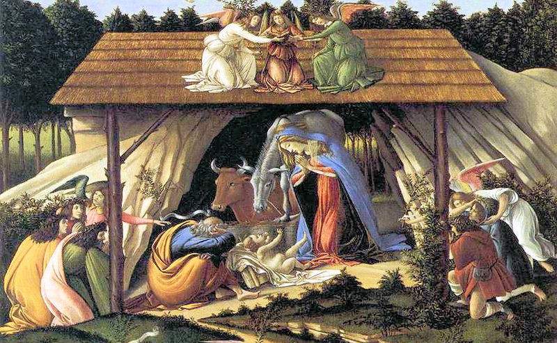 sandro botticelli - nascimento de jesus cristo - menino jesus - vida - renascimento - inverno - natividade - esperança - alegria - saúde - bem-estar