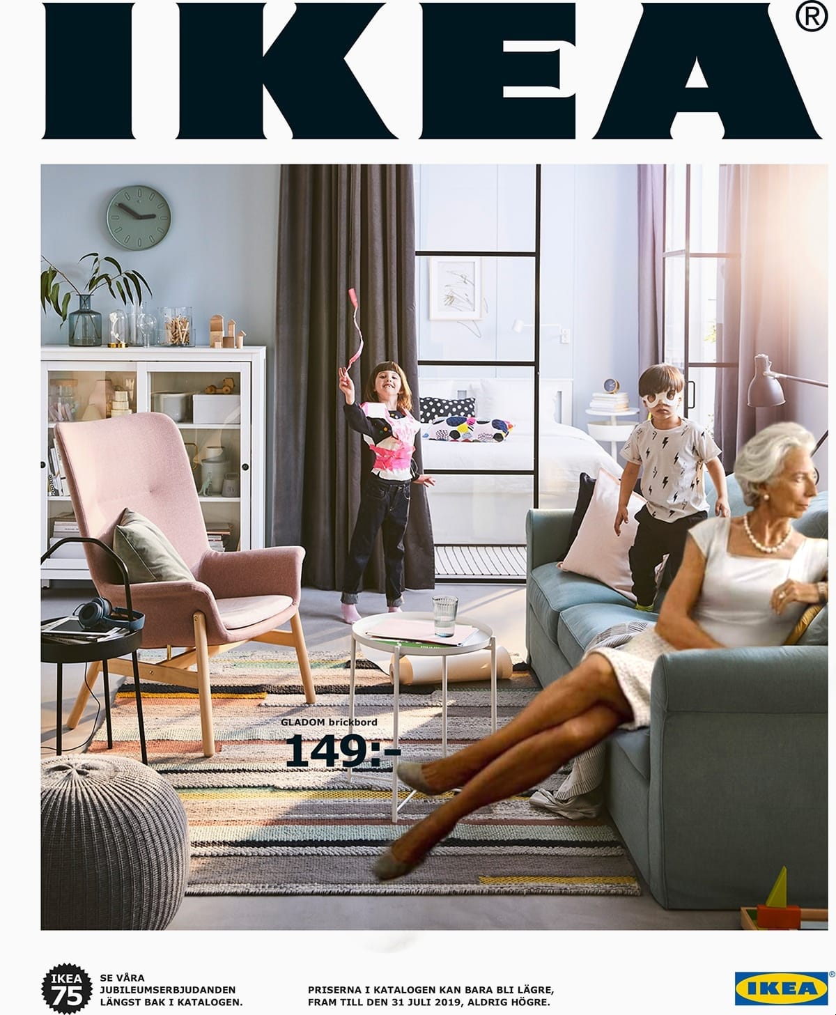 ikea - mundo - igualdade de género - ironia - capitalismo - christine lagarde - banco central europeu - bce - taxas de juro - inflação - feminismo - mulher - mulheres - igualdade - desigualdade - rendimento - fundo monetário internacional - fmi - ikea - mobiliário - decoração - catálogo - montagem - colagem digital - alexandre martins